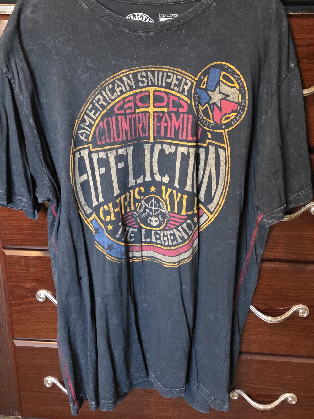 Affliction American Sniper/Chris Kyle Graphic Tee - Black sz 3xl